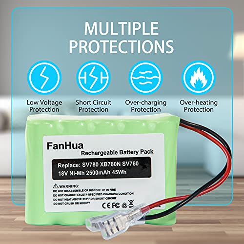 Fanhua Xb780N 18V Replacement Battery For Shark Sv760 Sv780 Sv780N Sv780_N Sv780_N_14 Series Cordless Pet Perfect Handheld Vacuum #TOP1