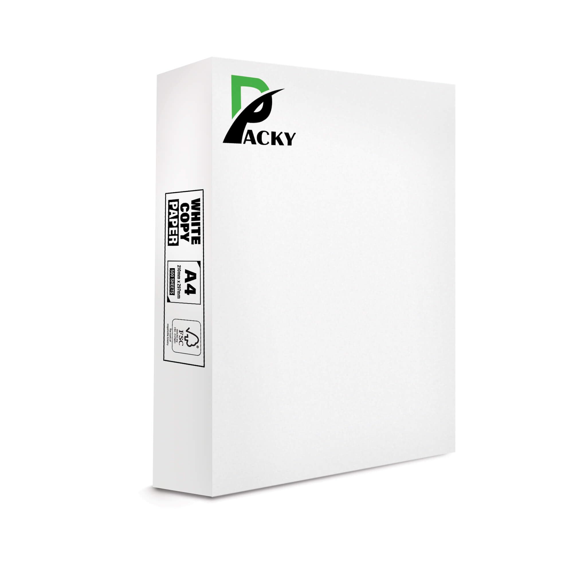 Packy® A4 Paper Copier Printer Multipurpose Laser Inkjet Printers Paper 210 x 297mm 1 Ream (500 x Sheets)