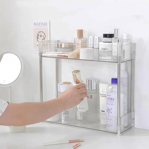 Miniatura 7 de EITMOW Carrito de almacenamiento versátil con ruedas, diseño delgado, organizador multiusos de 2 niveles para cocina, baño, oficina y más (delgado