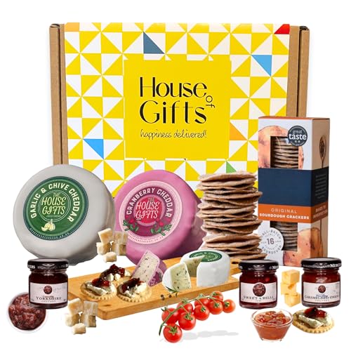 Luxury Cheese Chutney And Cracker Gift Box Hamper With Creamy Truckles Chutney Preserves Savoury Biscuits Cheese Board Ready 6x Gourmet Festive Treats Sharing Platter | Sharing Delight