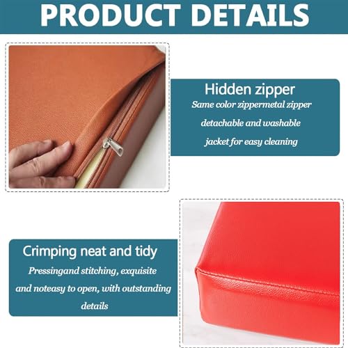 Almohadilla gruesa antideslizante lavable e impermeable para banco de patio exterior de 100x60 4