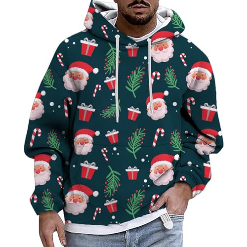 Sweat à capuche Noël homme haut de loisirs idéal pour les soirées d'hiver