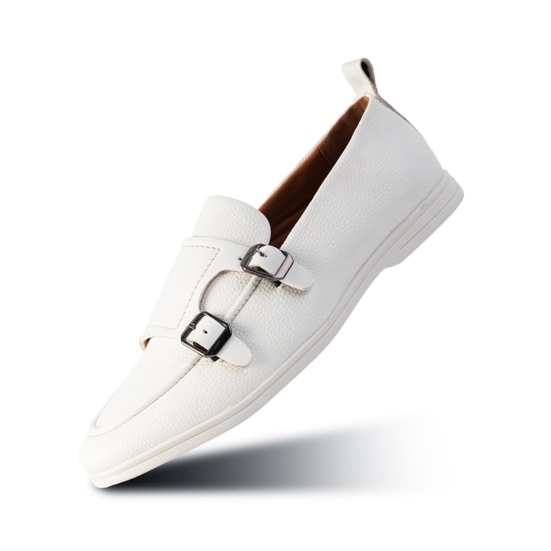 monkstory Yacht Club Double Monk Slip-Ons - White-picture-20