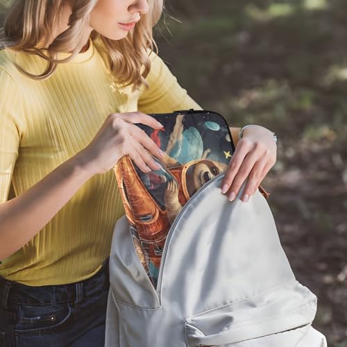 Funda para portátil de 13-14 pulgadas con diseño Sloth Space Planet miniatura 6