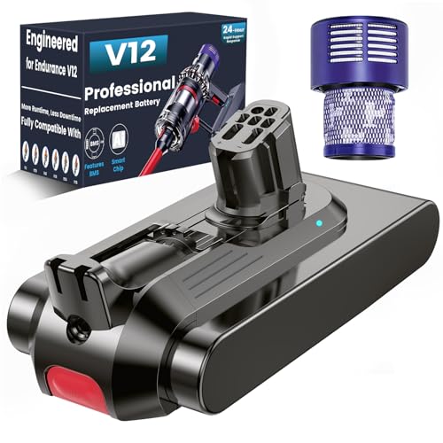 Ecovoltix V12 Akku für DysonV12 Akku für V12 Detect Slim SV20 SV26 SV30 SV34 SV46 965470-01 394167-1 386706-85