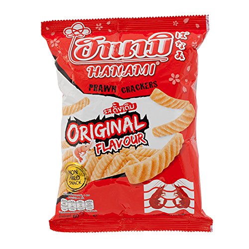 Galletas Hanami Prawn Crackers Sabor Original 60 g (Pack de 3)