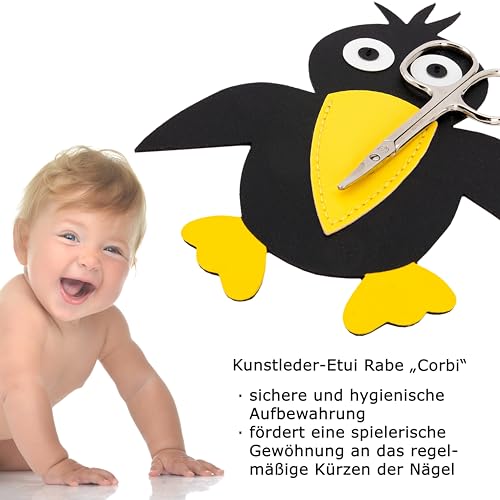 Nagelschere Drei Schwerter Germany Babyschere für Kinder mit Etui
