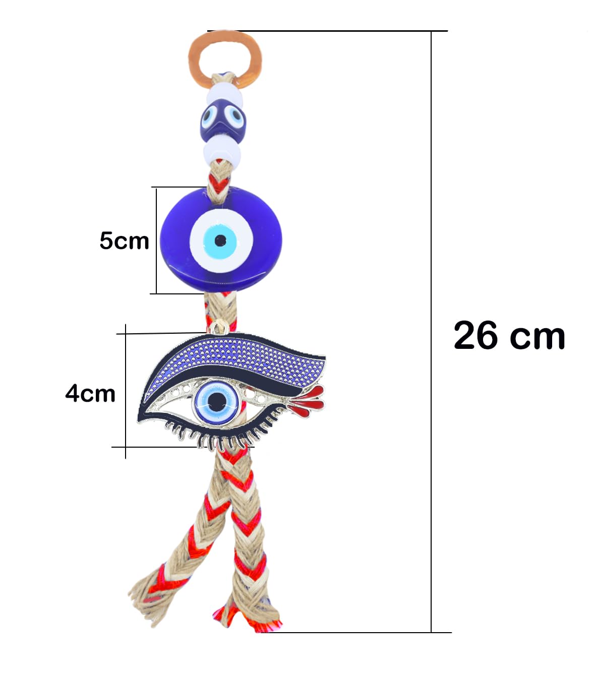 Mano Hamsa Decorativa Colgante Decorativo Mal De Ojo Y Hamsa - Amuleto De Protección Y Buena Suerte Para El Hogar Mano De Fátima Decoración