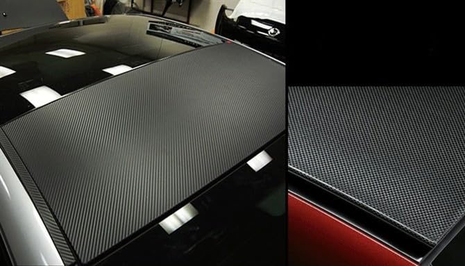 Taśma samoprzylepna winylowa Carbon Fibre, Winylowa folia samochodowa 3D z włókna węglowego czarna 30x(200-1000) cm(30cmx10m)