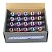 JDMSPEED Neo Chrome 60MM Aluminum Extended Tuner Lug Nuts Replacement for Wheel Rims M12X1.5 20PCS