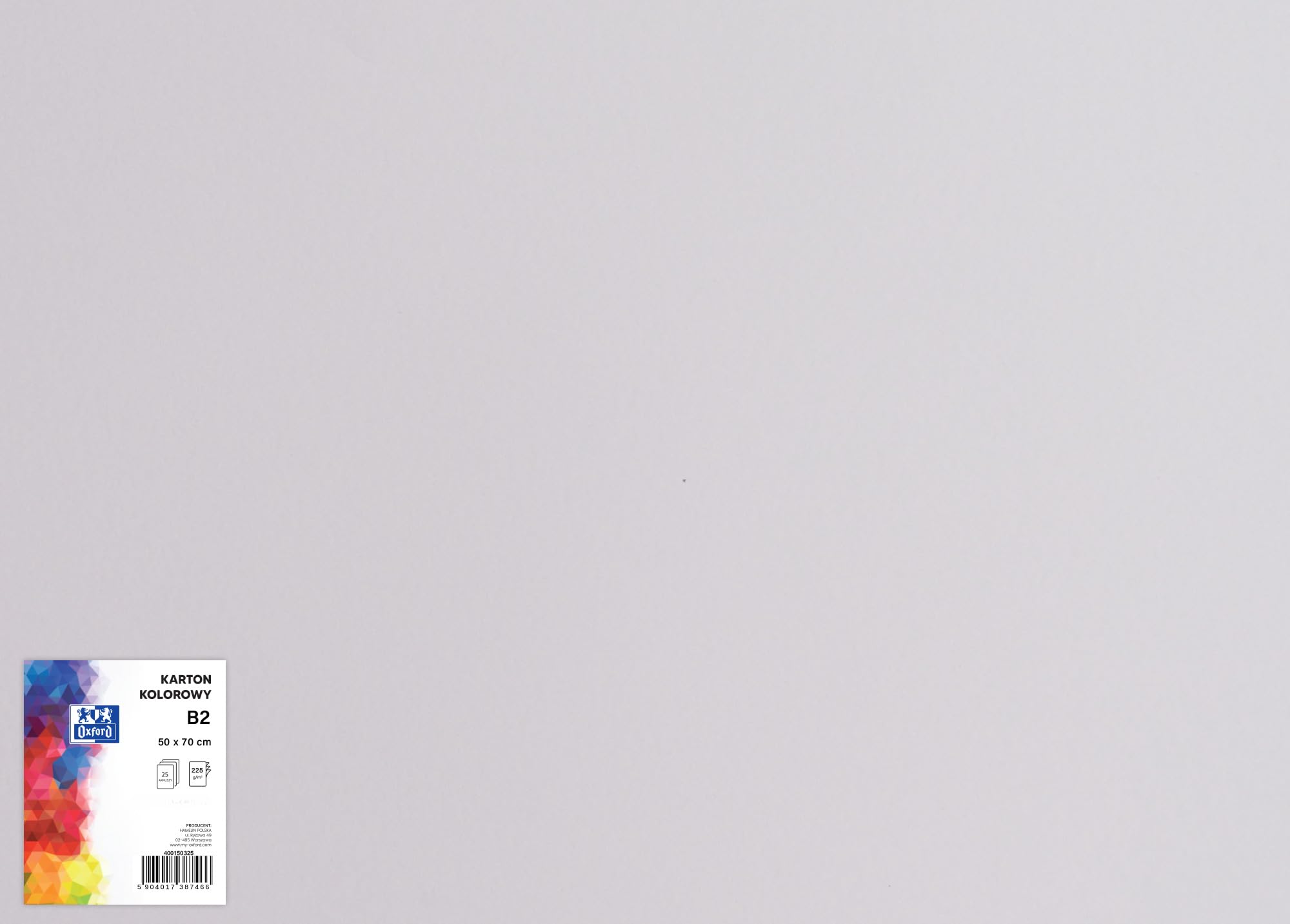 Papier coloré pour loisirs créatifs Oxford en grand format 50x70 cm violet