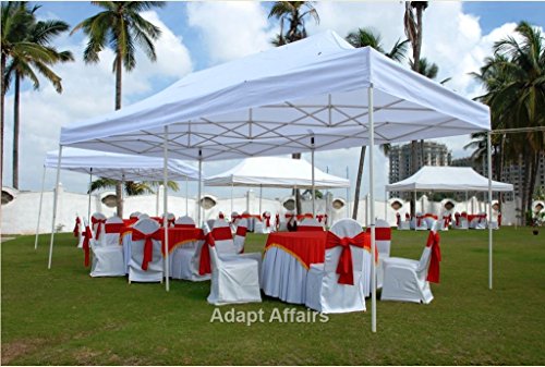 Image of Invezo Outdoor Gazebo Canopy Tent 10 x 20 feet (White, Extra Premium (60 KGS))