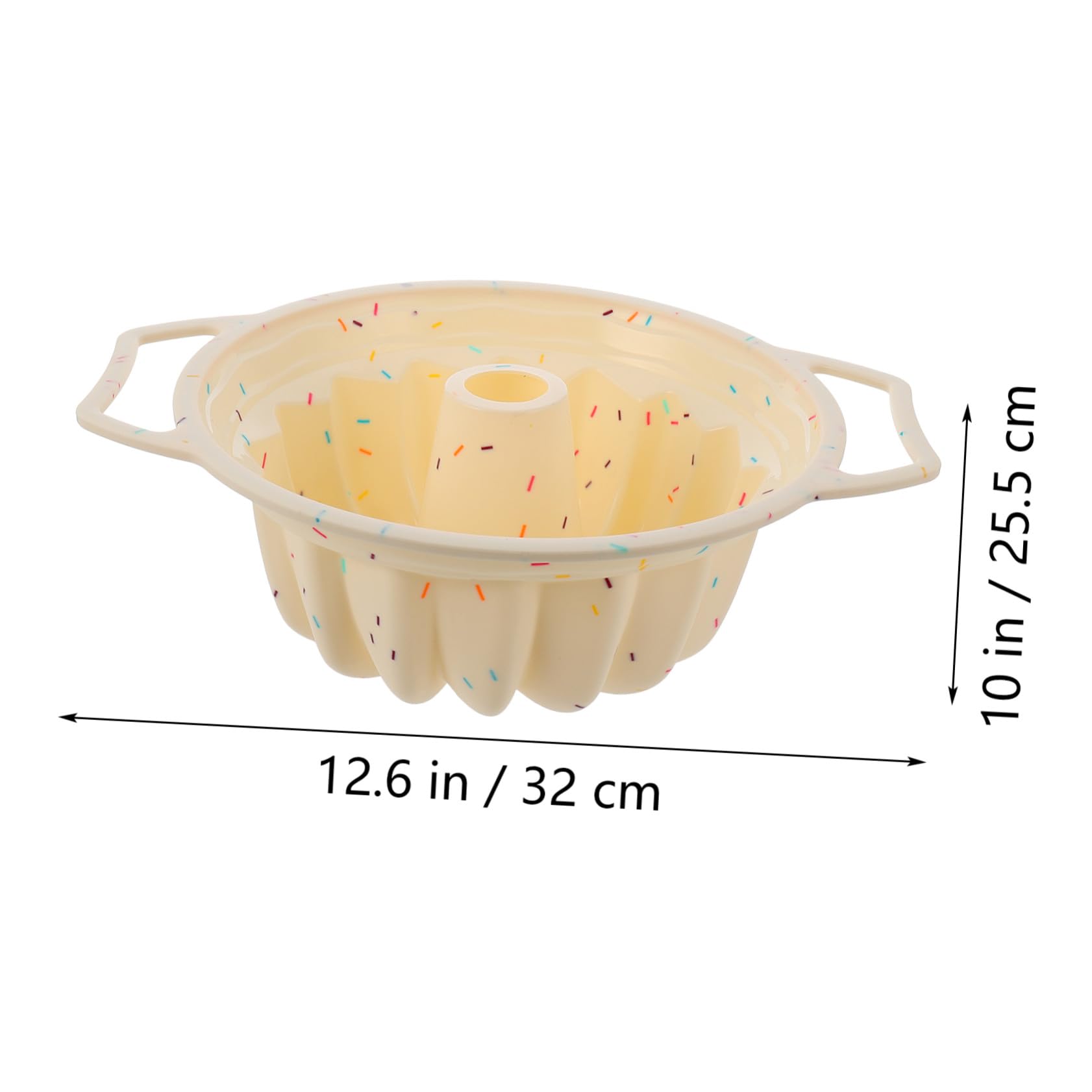 Zerodeko Stampo Rotondo Facile da Pulire in Silicone Struttura a Spirale con Cornice Rinforzata per Dolci Fatti in Casa e Professionali