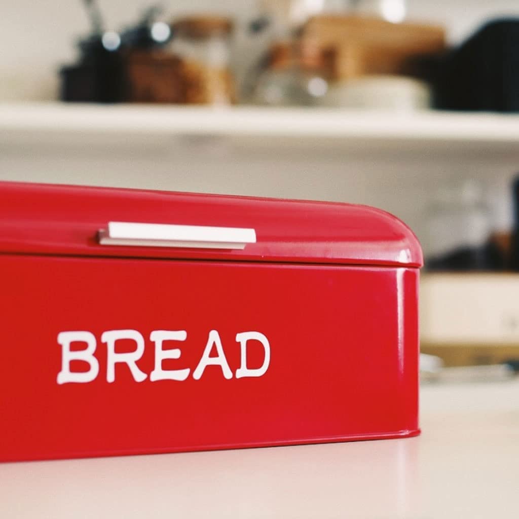 LIOONS Contenitore per Il Pane in Metallo, Contenitore per la conservazione degli Alimenti da Cucina Portapane Adatto per la conservazione del Pane di Grande capacità da appoggio in Cucina