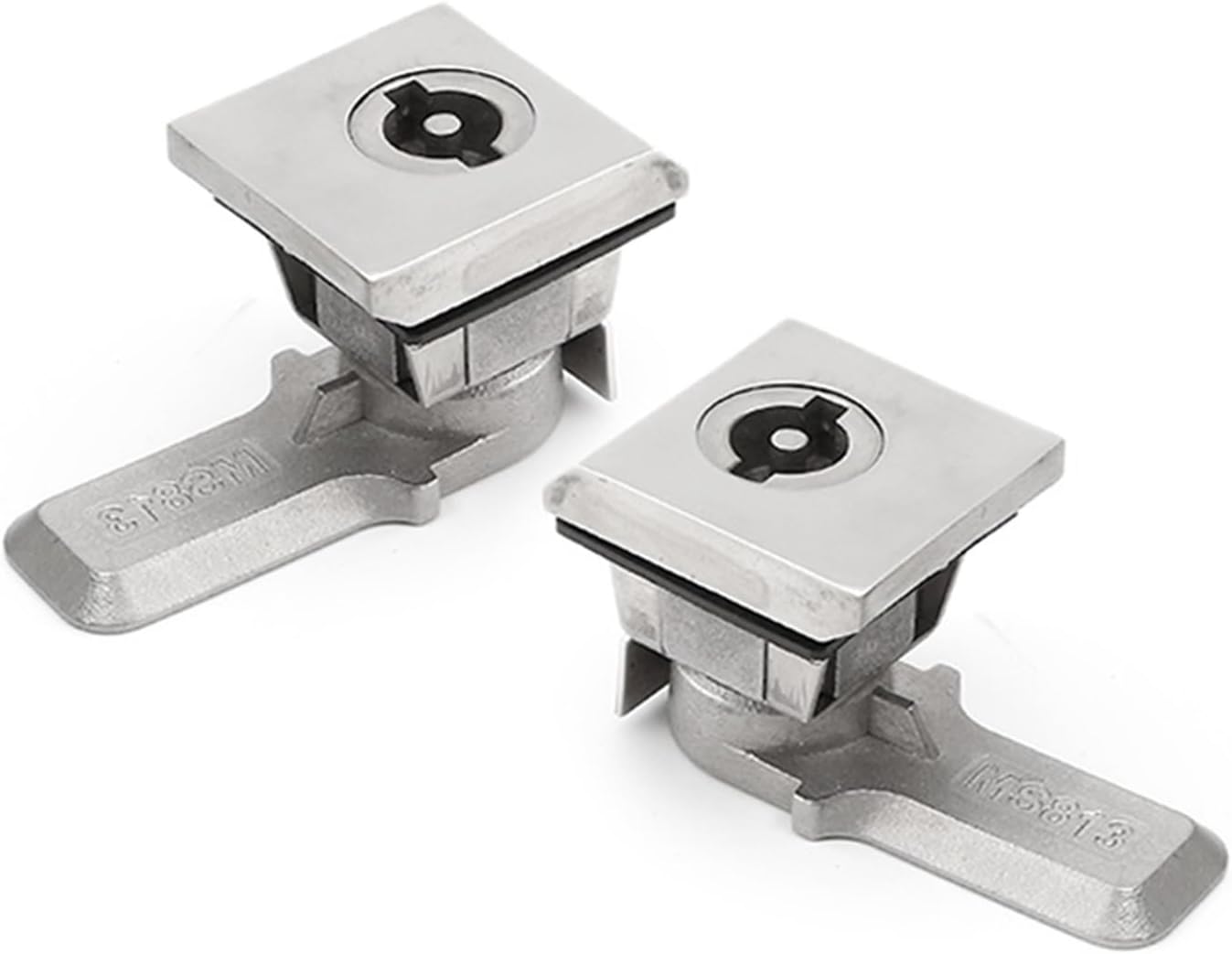 Stainless Steel MS813 Compression Type Marine Slotted Square Head Turnbuckle Cabinet Lock 1Pcs(MS813 with Key)