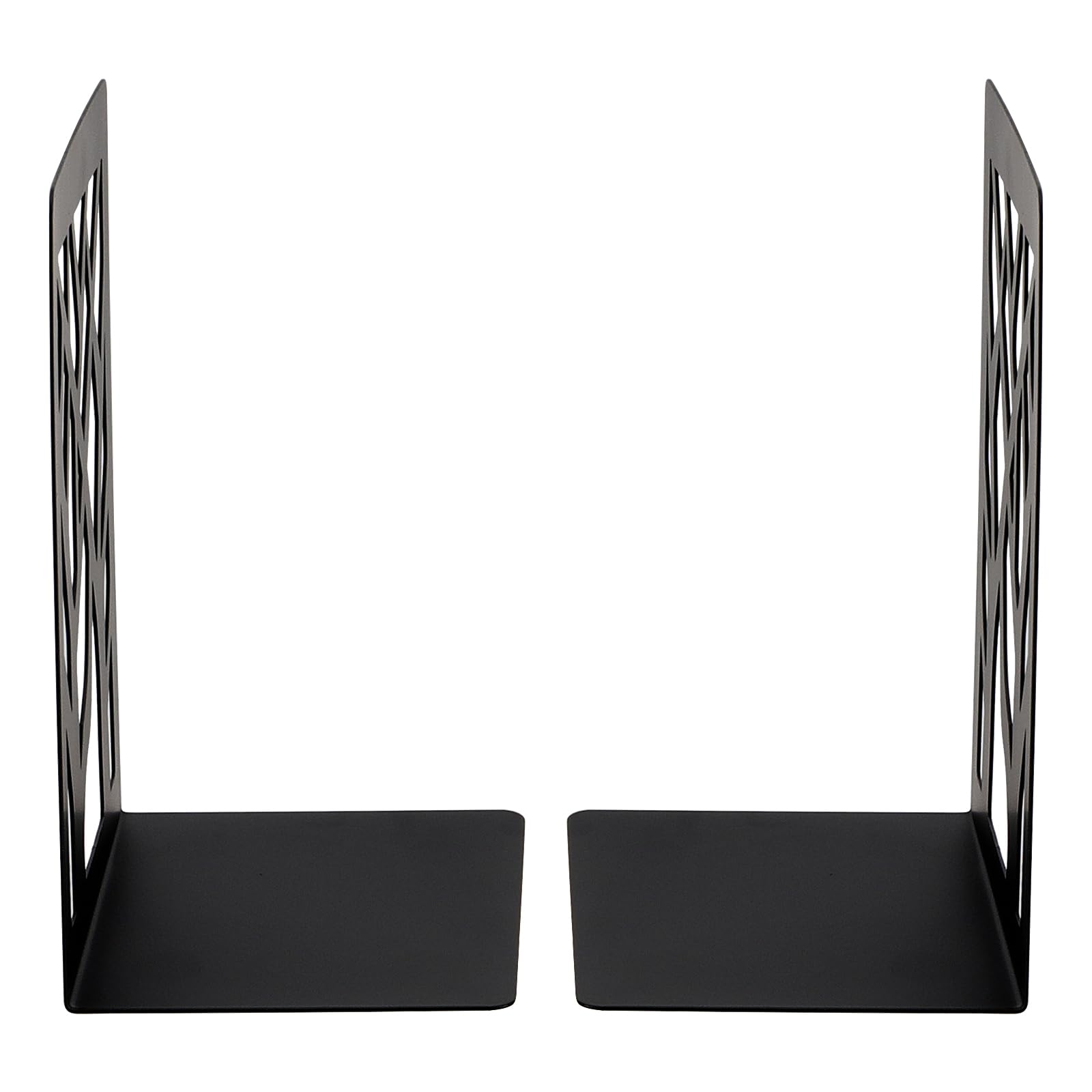 HAKZEON 12 PCS Black Heavy Duty Book Ends, 6 works Decorative Tree Design Book Stopper Supports - Image 4