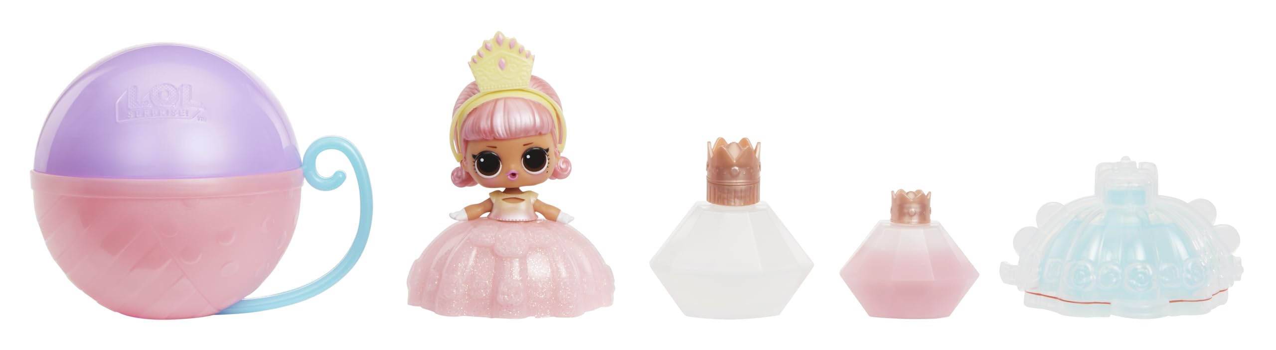 L.O.L. Surprise! Princess Tots - Includes 1 Doll, Blind Packaging, Comes with 2 Colours to Create a Princess Dress, Collect All 8 Dolls