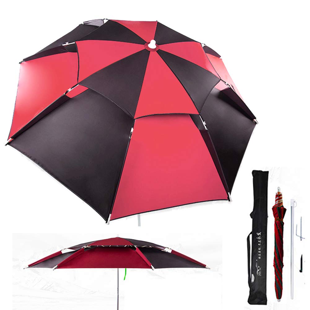 Grand parasol extérieur camping pêche auvent pliable étanche