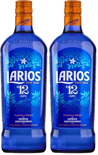 LARIOS Ginebra Premium mediterránea Larios 12 70 cl (Paquete de 2)