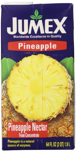 Jumex Nectar Tetra Wedge, Pineapple, 64 Ounce (Pack of 8)