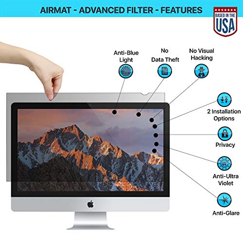 [2 Pack] Computer Privacy Screen Shield 27 Inches - Date Protection Blackout For Desktop Computer Security - Anti-Glare, Anti-Scratch, Blocks 96% Uv-16:9(Pf270W9B) #TOP3