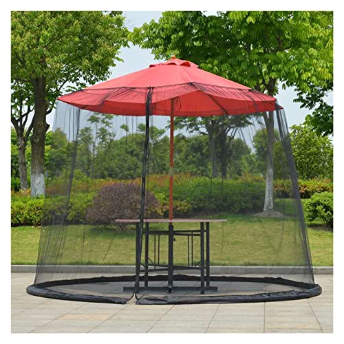 Filet de parasol noir réglable haut de gamme pour extérieur