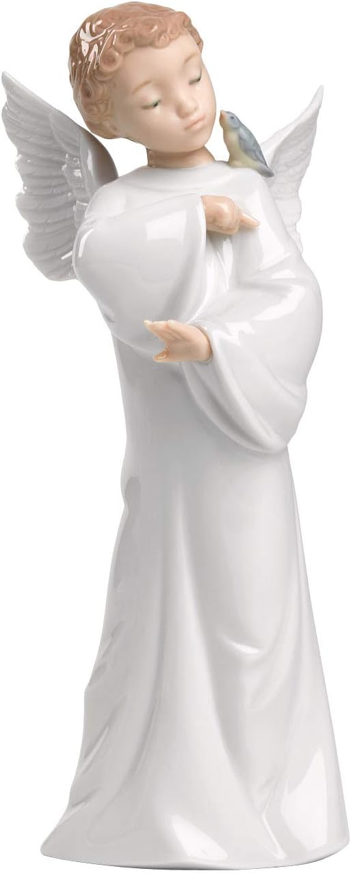 NAO Guardian Angel. Porcelain Guardian Angel Figure.