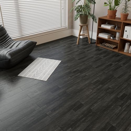 Miniatura 9 de Varypaper Suelos De Vinilo Adhesivos Para Suelos Oscuro 90cmx15cm 20 Piezas Baldosas Adhesivas Suelo Vinilo Suelo Autoadhesivo Cocina Parquet Laminado Para Suelo Losetas Autoadhesivas Salon Escalera