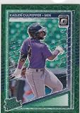 Baseball Trading Card 2025 Donruss Optic Green Velocity #120 Kaelen Culpepper Rated Prospect EX/NM RC Rookie 70/149 Twins