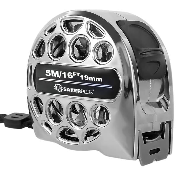 Cinta Métrica de Acero Inoxidable 5m SakerPlus miniatura 1