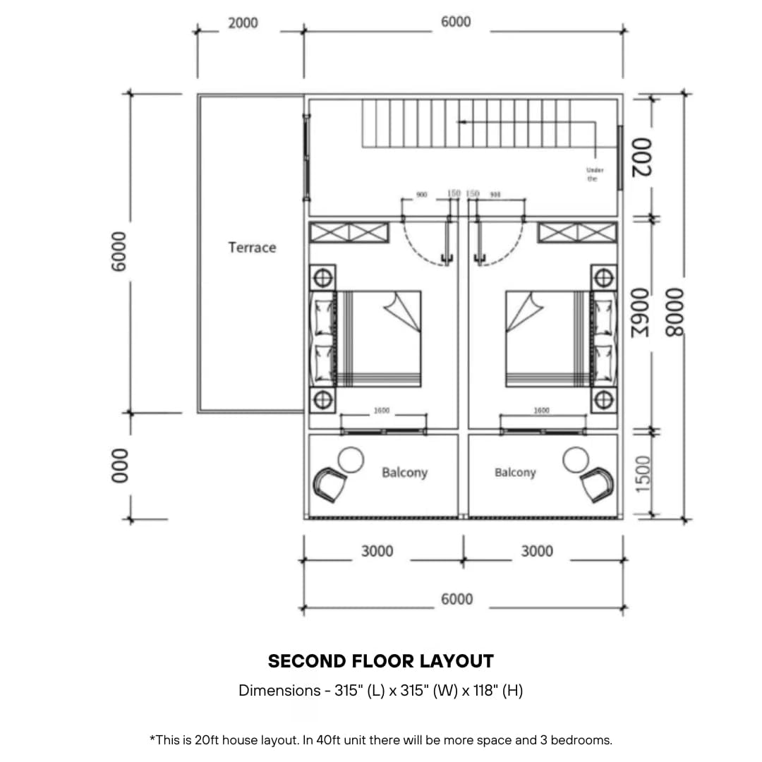 Barn Homes 2024 - Casa prefabricada plegable de dos pisos para adultos, contenedor modular de acero pequeño, color marrón (40 pies)