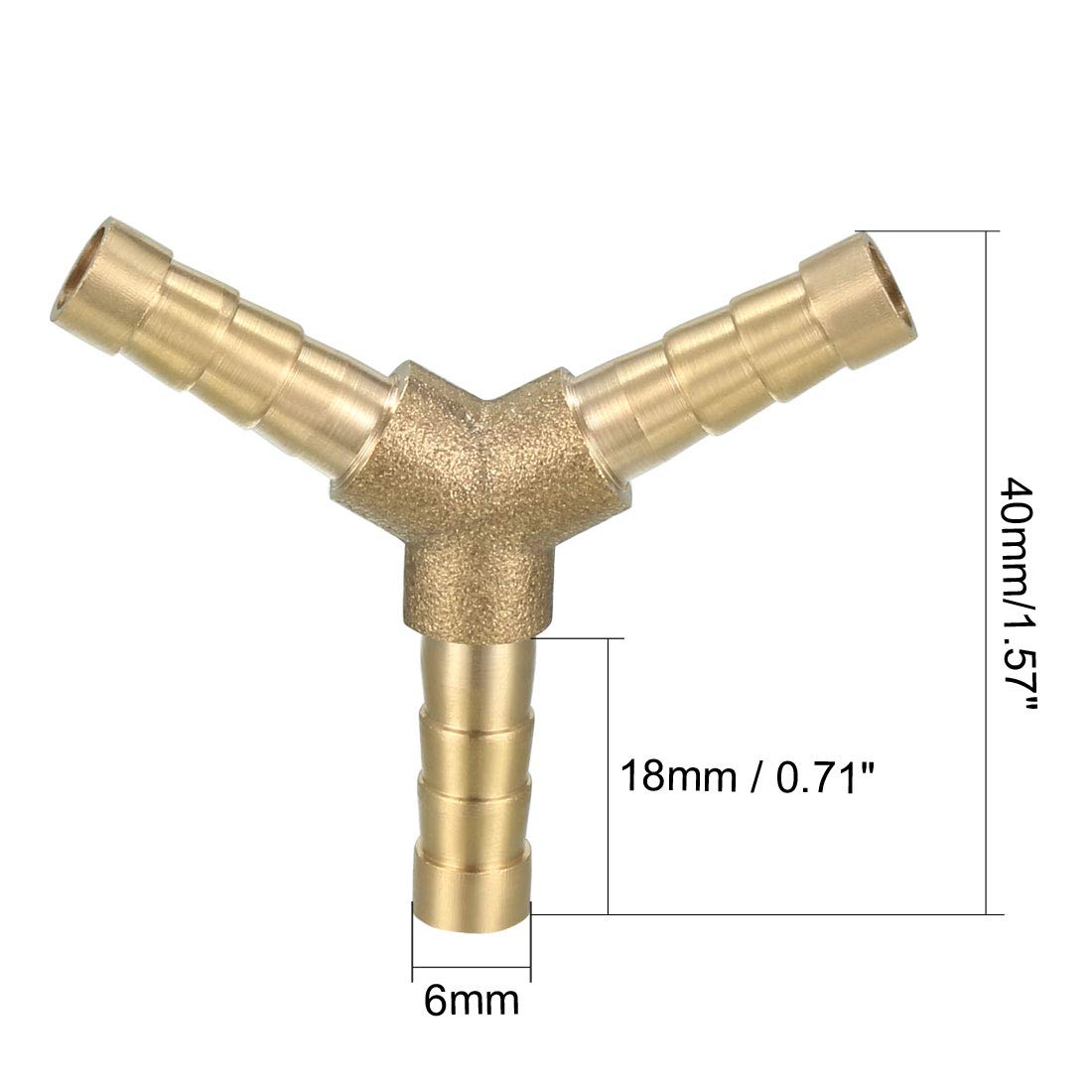 Raccordo A Spinotto Per Tubo 6mm X G3/8 Femmina In Ottone, 2 Pezzi Con Fascette, Per Aria E Acqua - 3