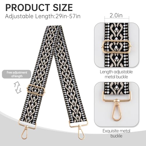 Image of Dksongr Purse Straps Replacement Crossbody Wide Bag Strap for Purses Adjustable shoulder Straps for Women bags