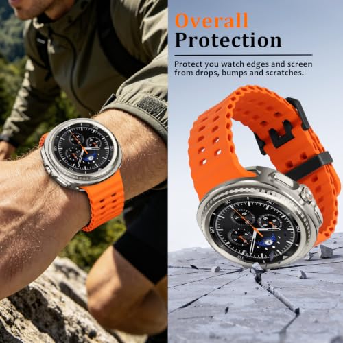 Carcasa para Galaxy Watch 8 Classic 46mm Amizee funda protectora PC dura anti-choque 4