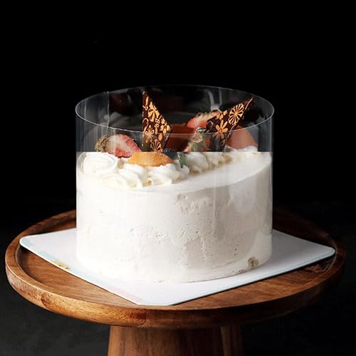 Miniatura 8 de Collares de acetato de aluminio para tartas, hojas de acetato transparente, rollo de cinta para tartas, suministros de decoración de pasteles para