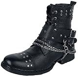 Merch para fans y divertido Rock Rebel by EMP Last Man Standing Hombre Botas Negro EU41 Piel mit Nieten