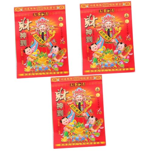 MAGICLULU 3pcs 2024 2024 Old Almanac Chinese Wall Calendar Chinese Tear magiclulu-3pcs-2024-2024-old-almanac-chinese-wall-calendar-chinese-tear