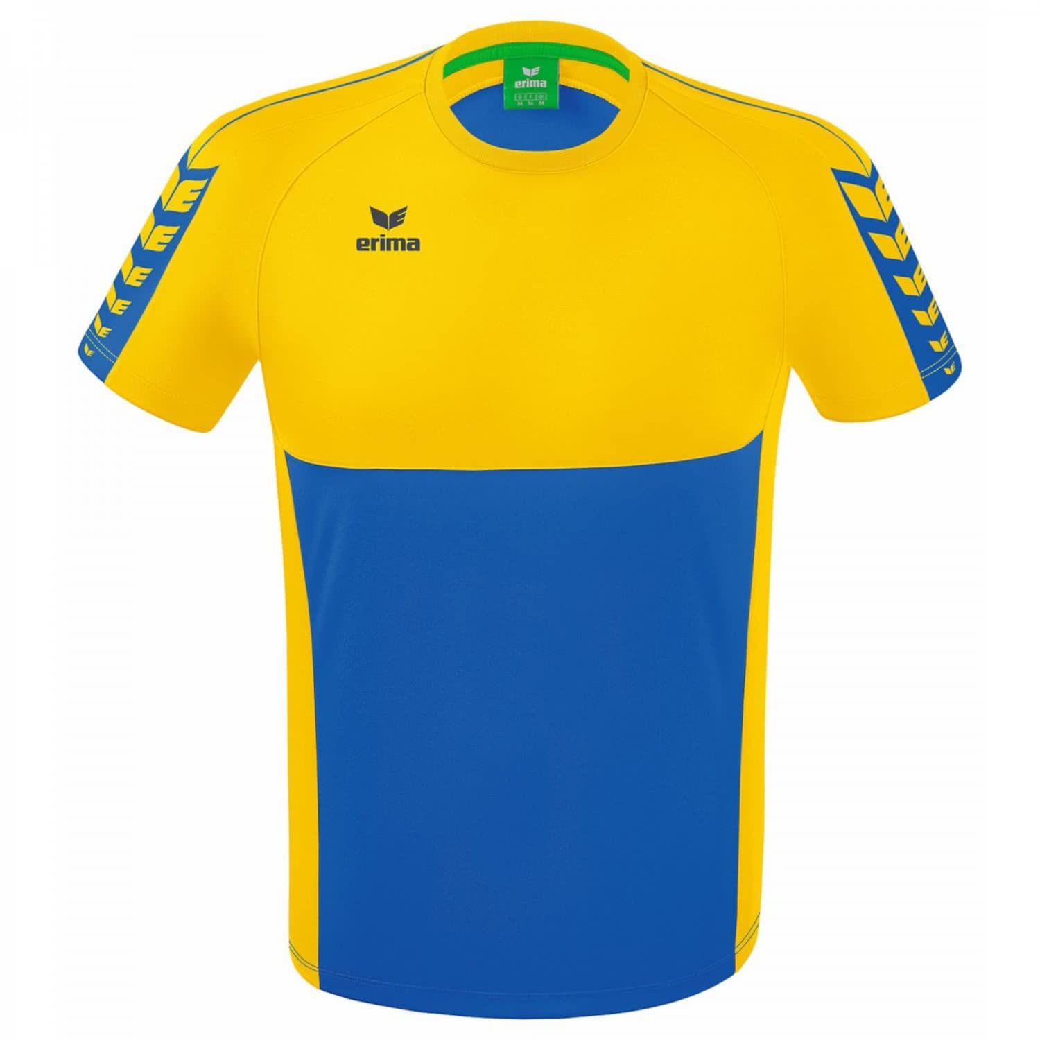 Erima Kids Six Wings Functional T-Shirt, New Royal/Yellow, 152