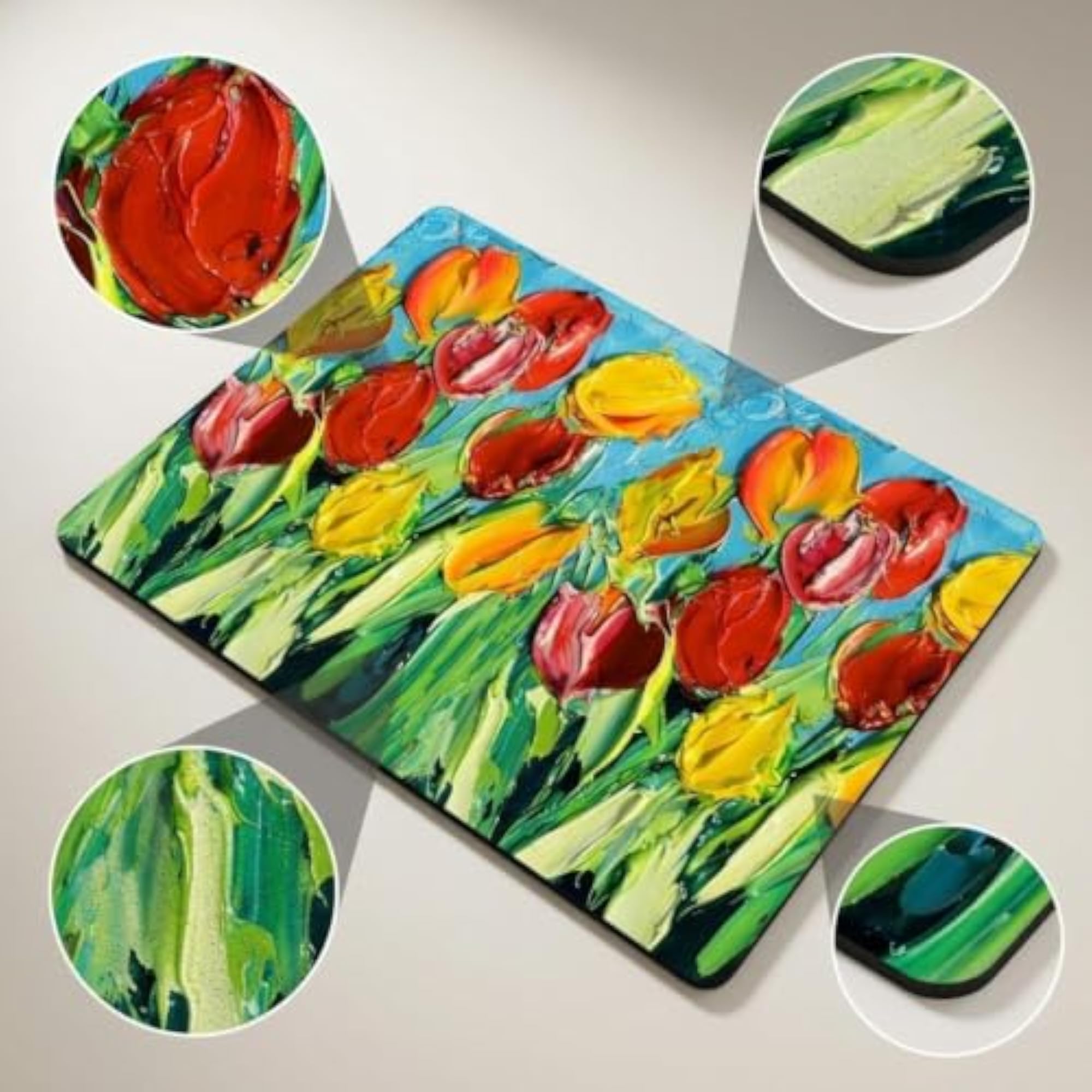 Floral Diatomaceous Earth Dish Drying Mat 40*50cm