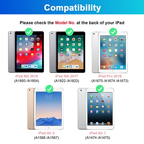 SOPPY Bluetooth Keyboard Case with Touchpad for iPad 9th Gen 2021, 8th Gen 2020, 7th Gen 10.2" 2019, Air 3 & Pro 10.5" - Image 2