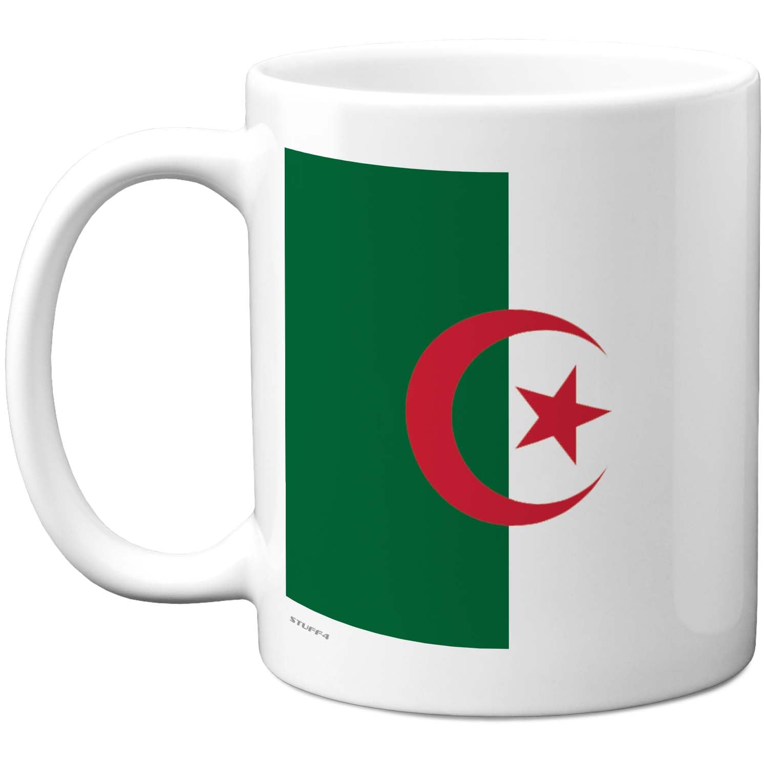 Stuff4 Algeria Mug - Bold National Flag Design - Patriotic Gift for Fans or Supporters - 11oz Ceramic Gloss Mug