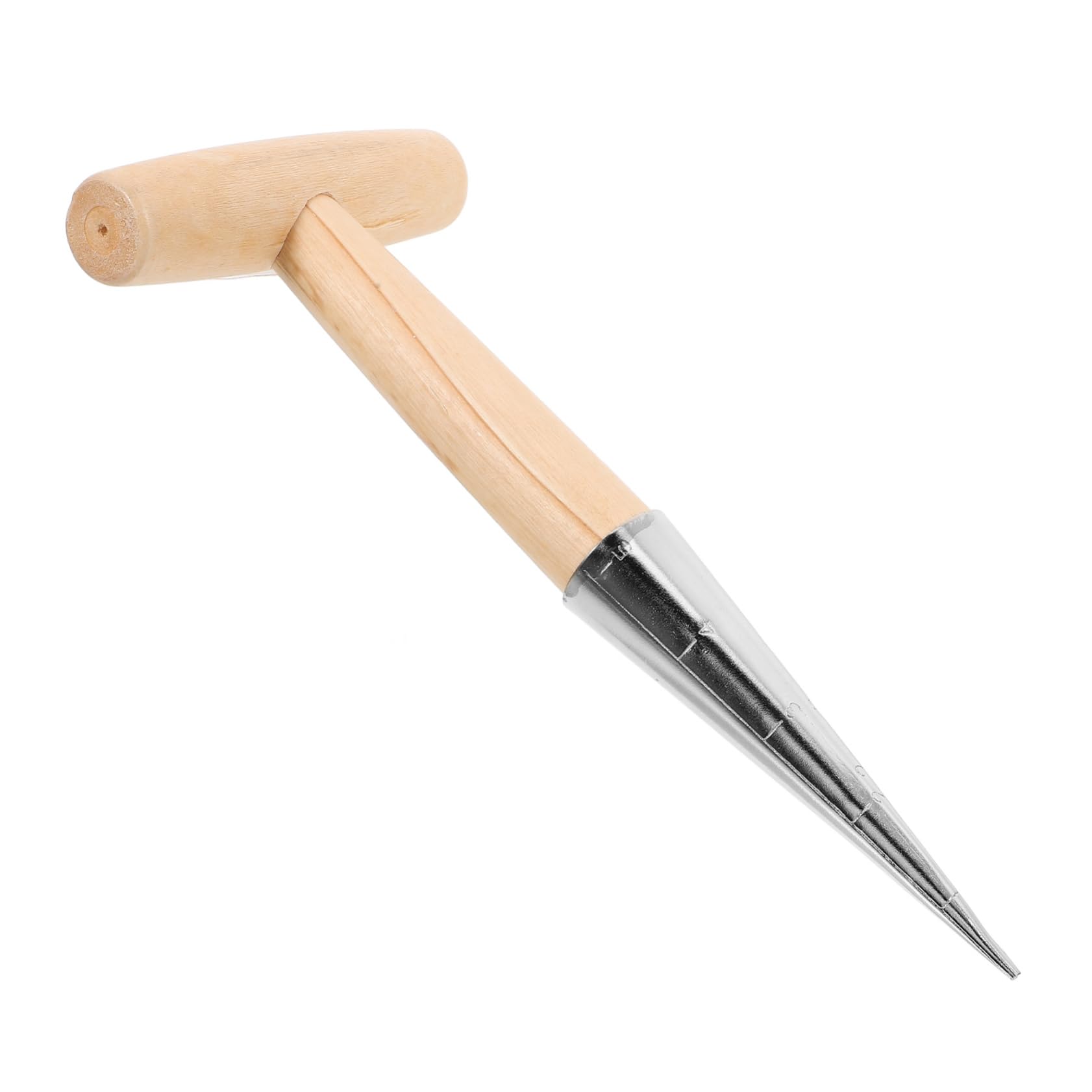 ibasenice 4 Pezzi Attrezzo da Giardinaggio per Trapianto Piante con Ergonomico Strumento per Scavare Bucature per Vasi e Utensile per Fertilizzare Piante