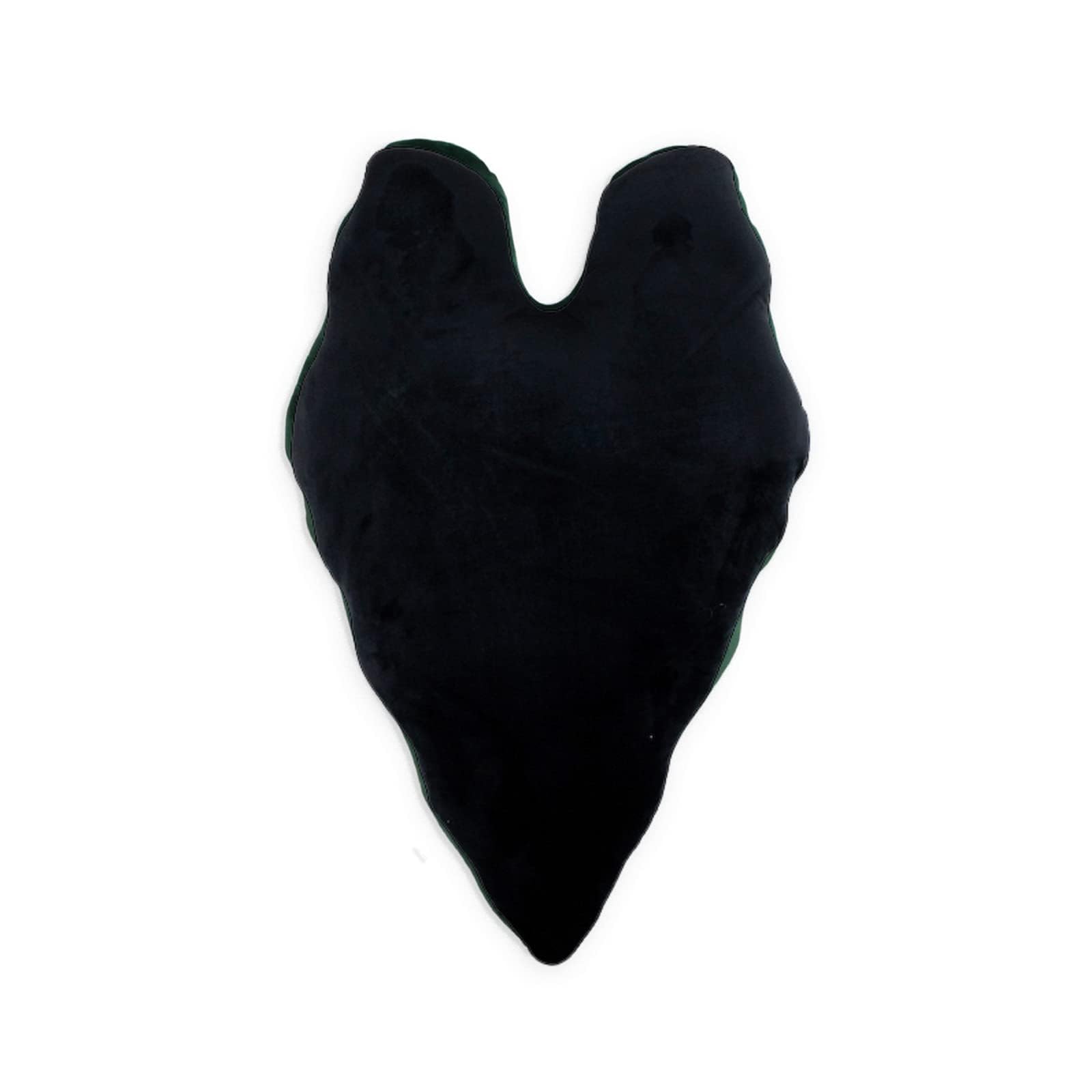 Green Philosophy Co. Plush Succulent Leaf Pillow 3D Accent Anthurium Warocqueanum Plant Throw Pillows for Couch Sofa Living Room Home Decor for Plant & Garden Lovers, Green Thumb Family & Friends: Alocasia Frydek Obsidian