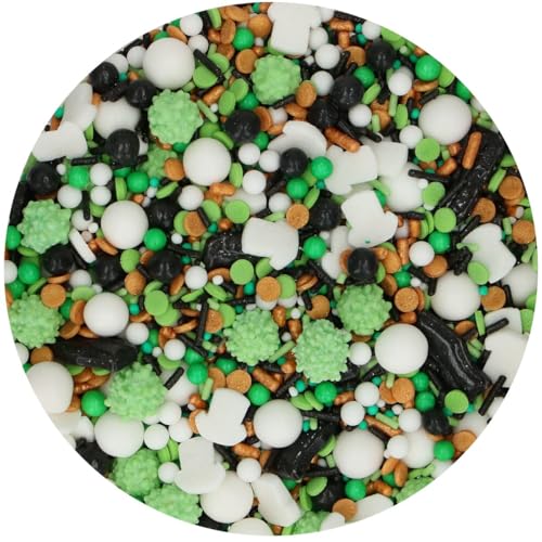 FunCakes 3D Sprinkle Medley Football Fever: Zuckerstreusel, Guter Geschmack, gut zum Dekorieren von Kuchen, Torten und Cakes, Sprinkle Mix - 70g