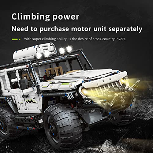 SENG Technik Auto 6x6 Geländewagen Bausatz, 2957 Teile Bausteine Auto Buggy Modell Klemmbausteine Bauset Kompatibel mit… – Bild 7