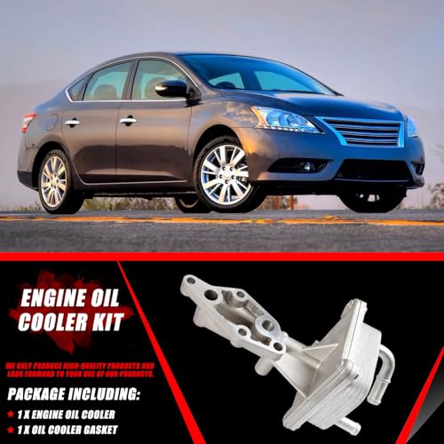 Engine Oil Cooler Kit with Gasket Compatible with 2007-2013 Nissan Altima 2008-2013 Rogue 2007-2011 Sentra L4 2.5L Replaces 21300-JA06A 21304-JA00A 918-402 - Image 6