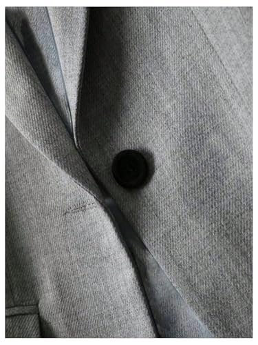 SOLY HUX Women's Long Sleeve Lapel Collar Blazer Single Button Open Front Work Office Jacket4