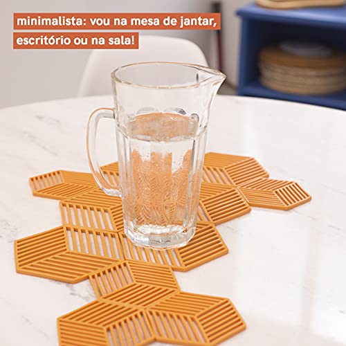 Conjunto Descanso para Copo 3 Peças - Oikos