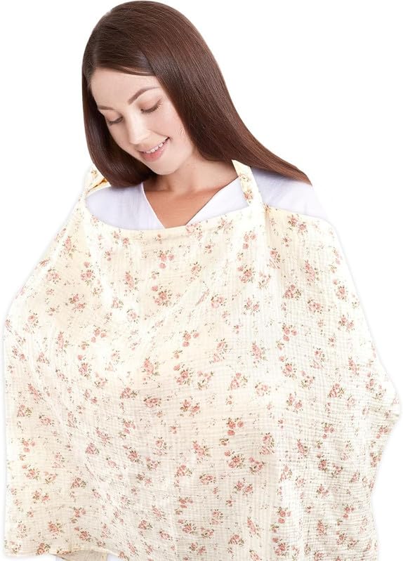 ZUKU Baby Breastfeeding Nursing Cover | Soft & Breathable Feeding Cover for Moms | Full Coverage Privacy Apron for Breastfeeding | Lightweight | Multi Color-image-45