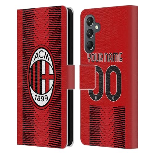 Coque Samsung Galaxy A25 5G AC Milan en cuir personnalisable Head Case Designs